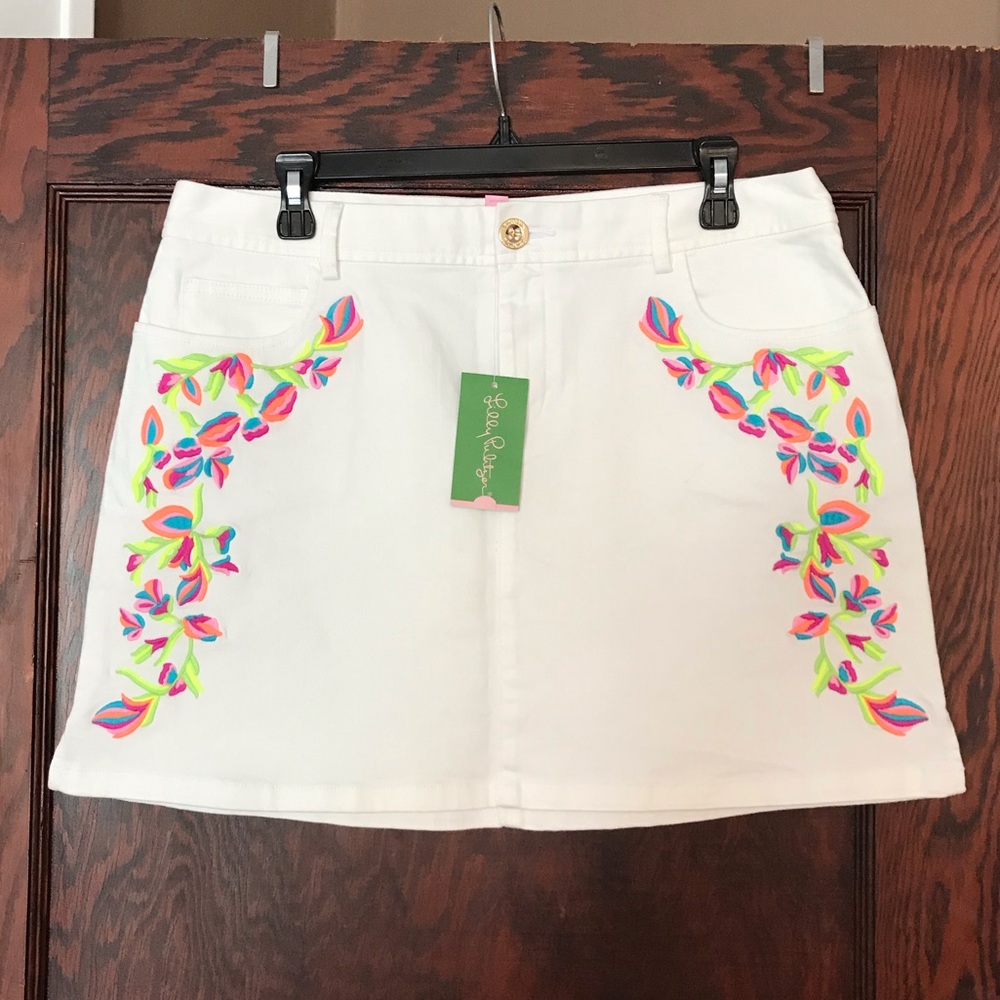 Lilly Pulitzer Sally Skirt in Resort White